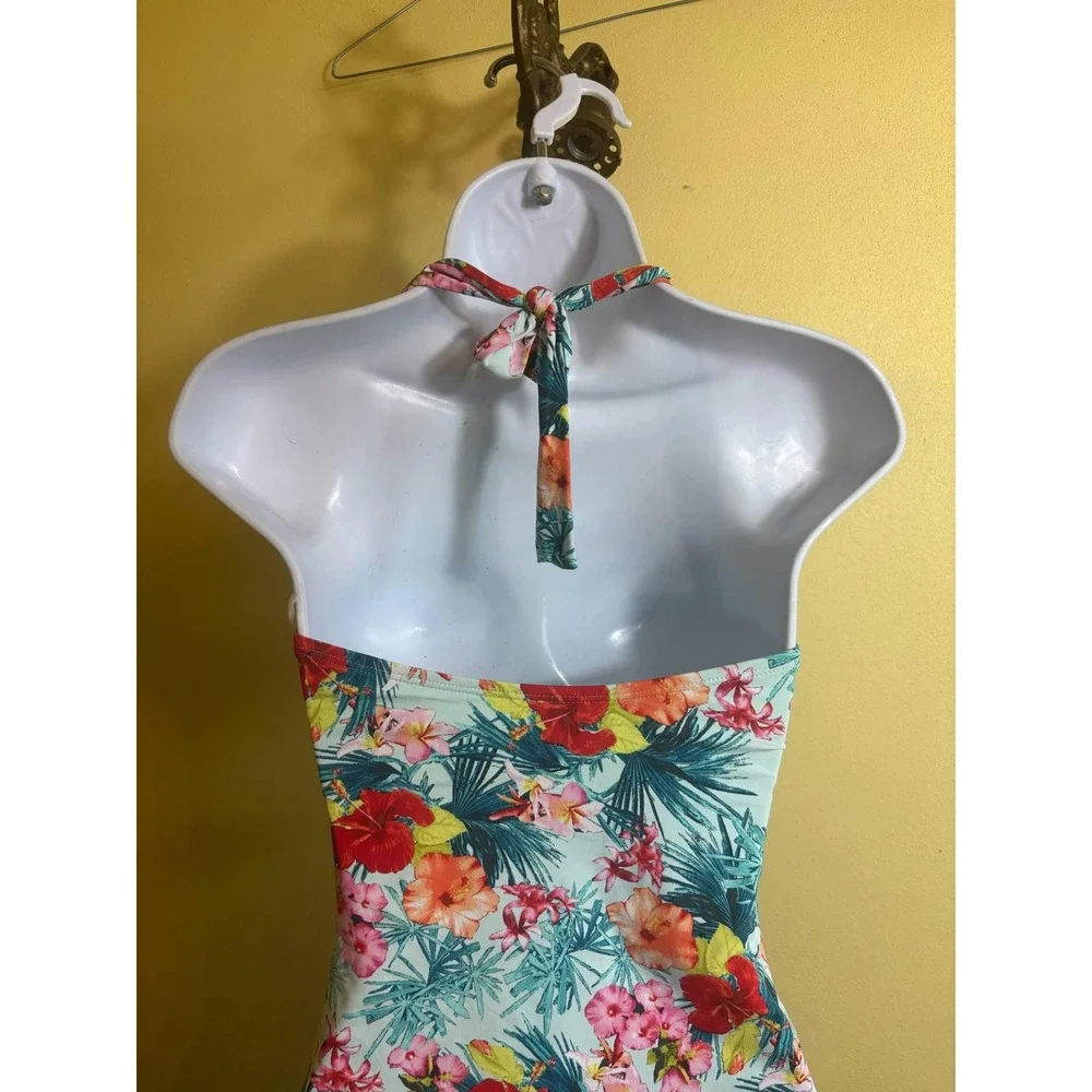 Bleu By Rod‎ Beattie Women's Floral Hawiian One Piece Swimsuit Size 6
